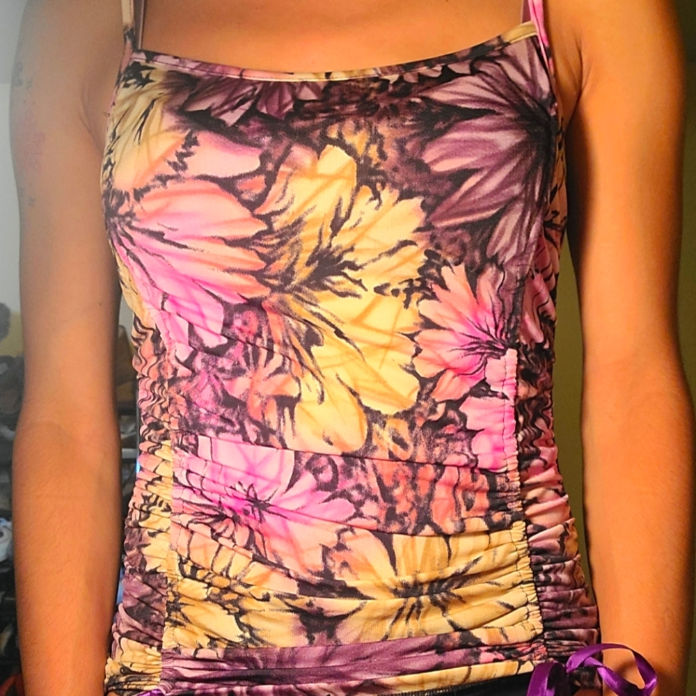 Floral crop top